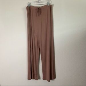 Skims Womens lounge pajama drawstring pants In sienna brown XL